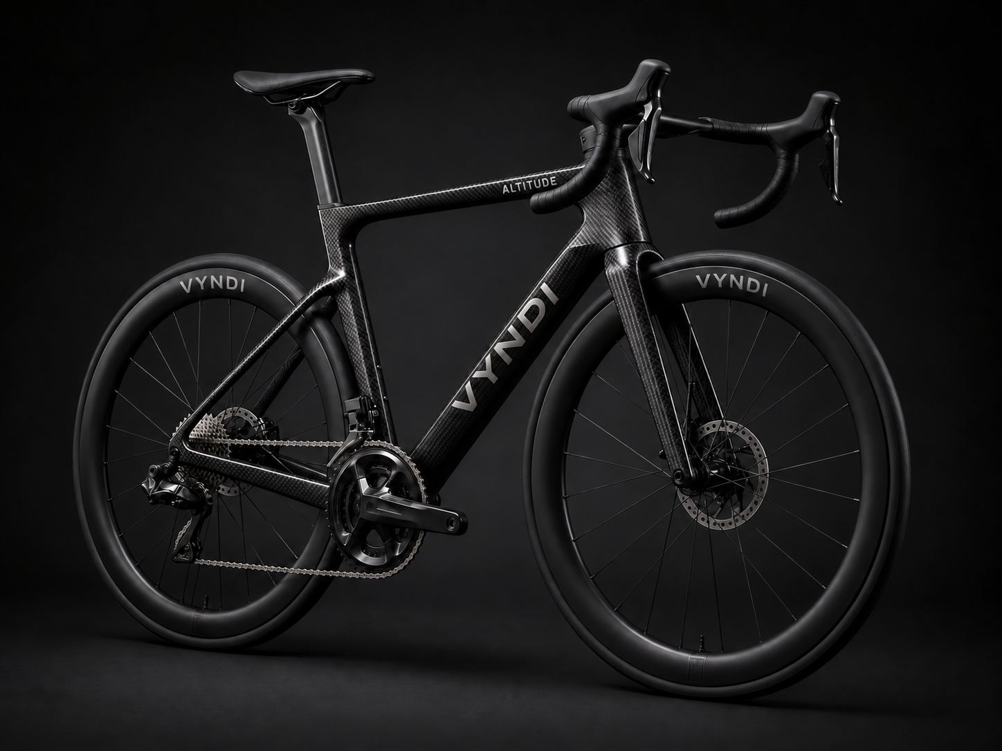 VYNDI Altitude premium pre-production endurance road bicycle visualisation